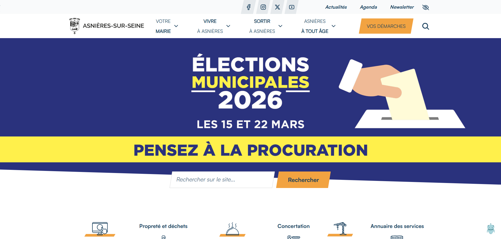Aperçu du site Asnieres sur Seine