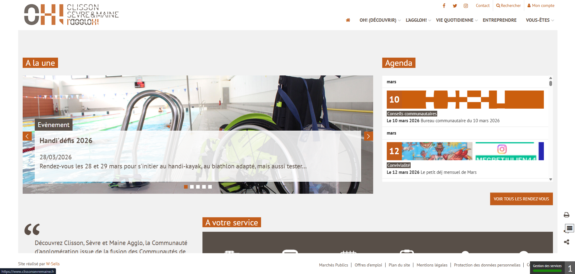 Aperçu du site CSMA
