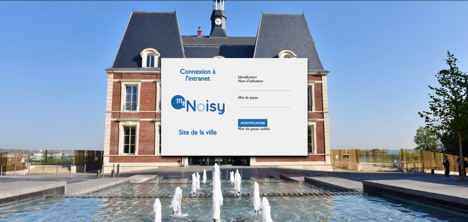 Aperçu du site Noisy Intranet