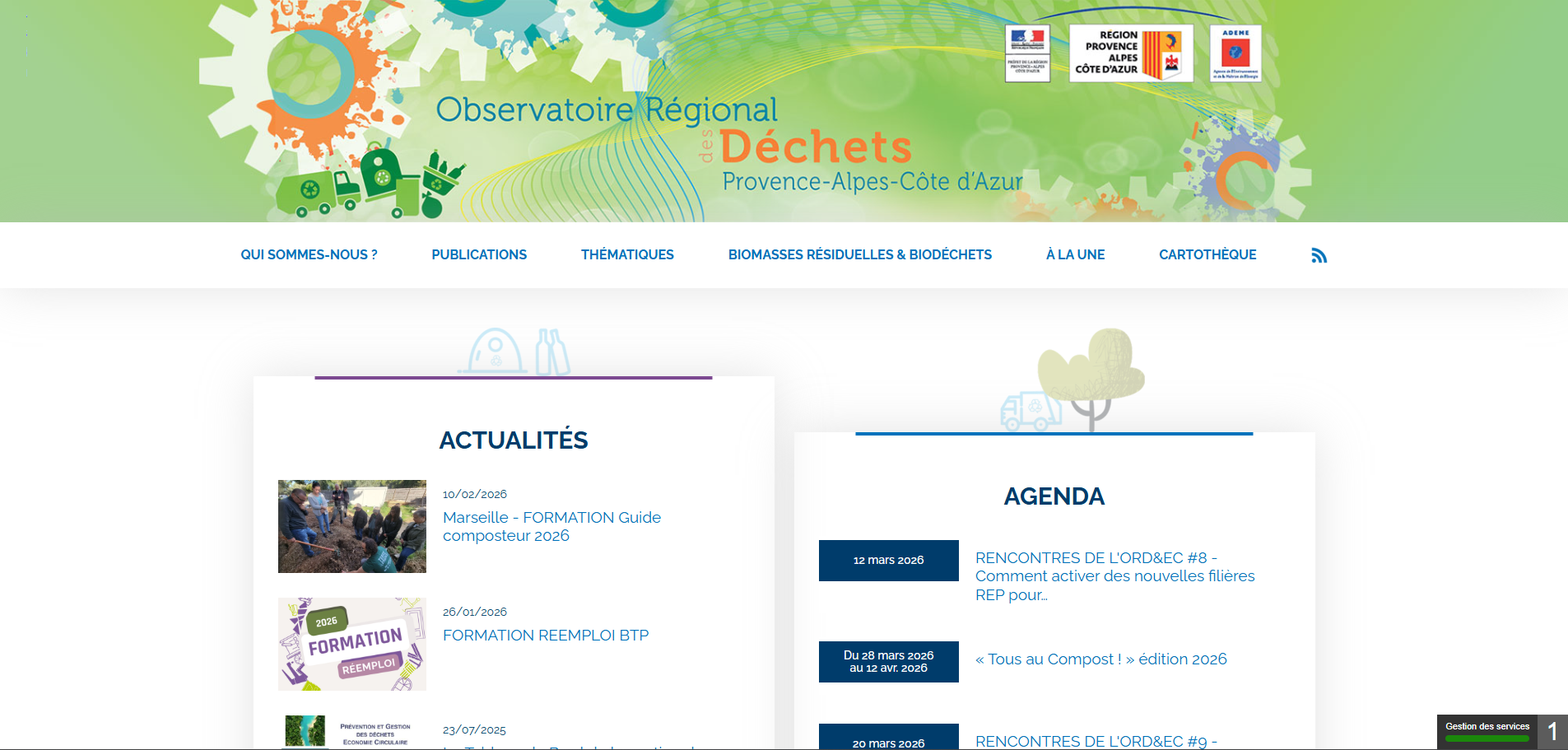 Aperçu du site Ordeec
